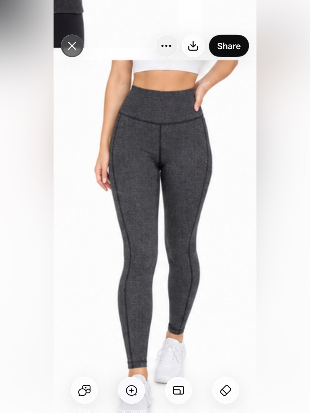 Lululemon Herringbone High-Waisted Leggings Size 6 Charcoal Grey - note flaw